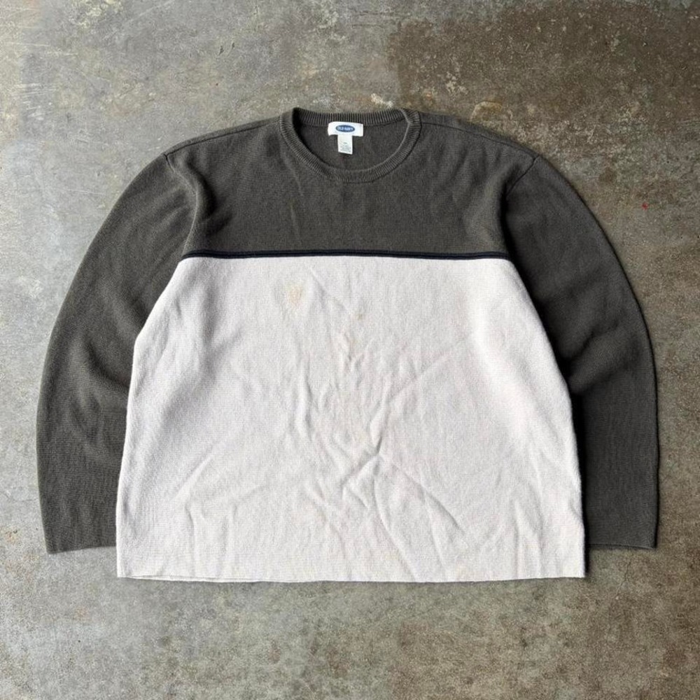 2000s old navy striped knit pullover